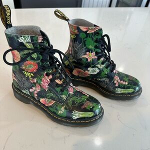 Dr Martens Wild Botanics 1460 Lace Up Ankle Boots Women’s Shoes